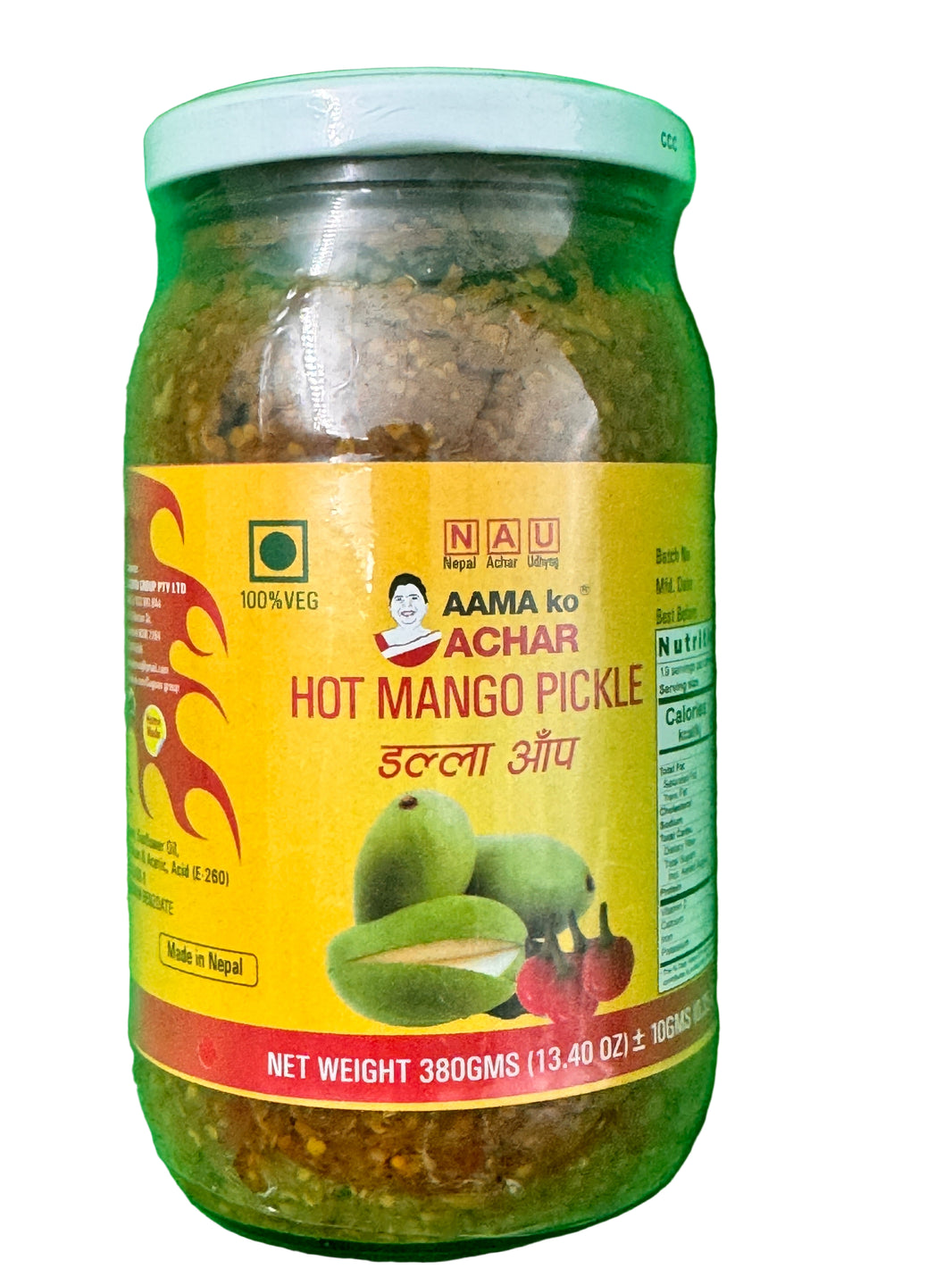Aama Hot Mango Pickle 380g