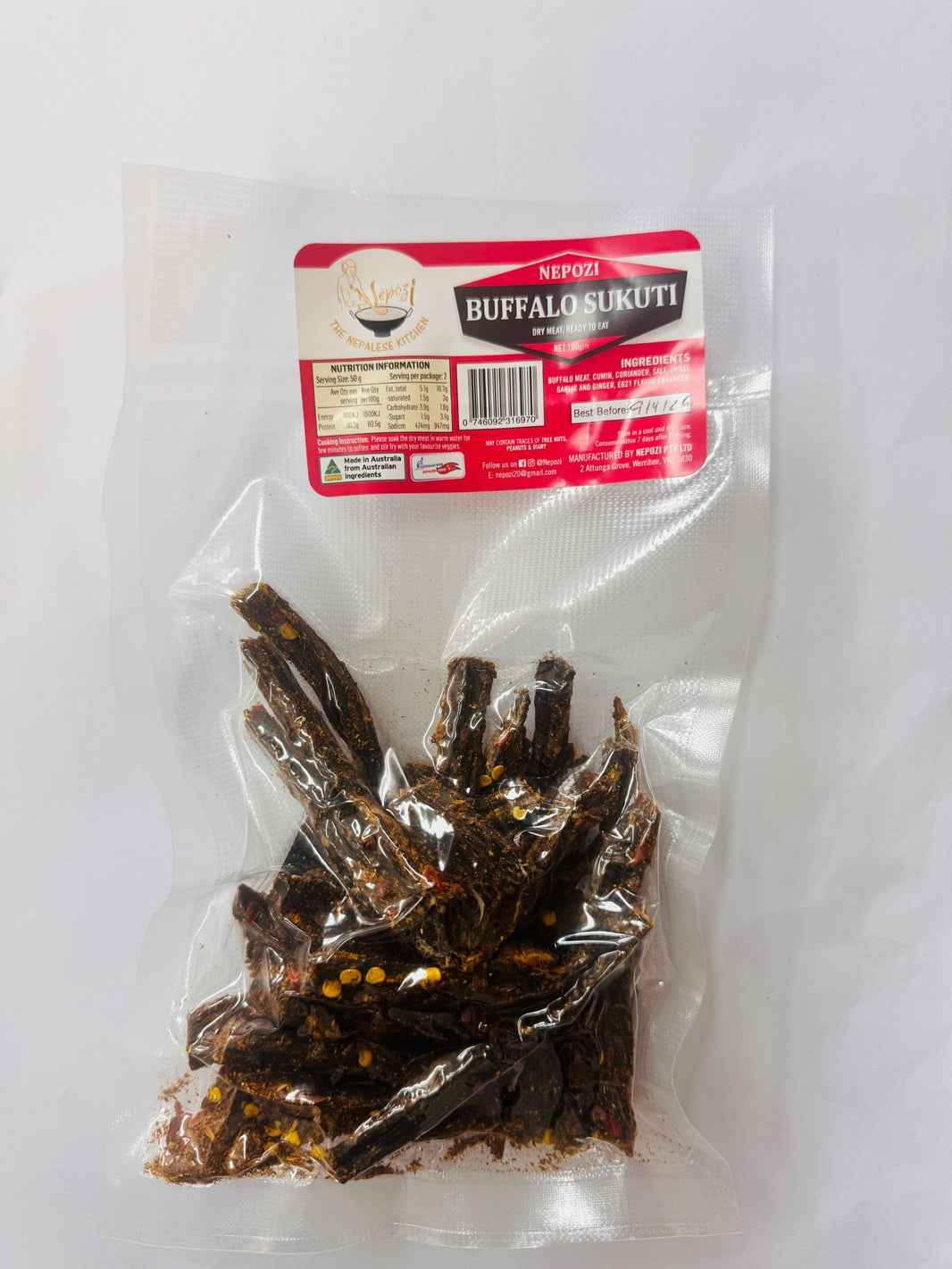 Nepozi Buffalo Sukuti 100g