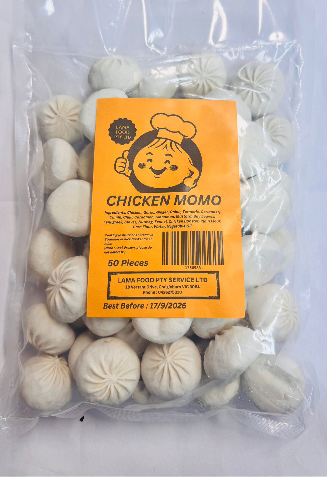 Lama Food Chicken MOMO 50 pcs