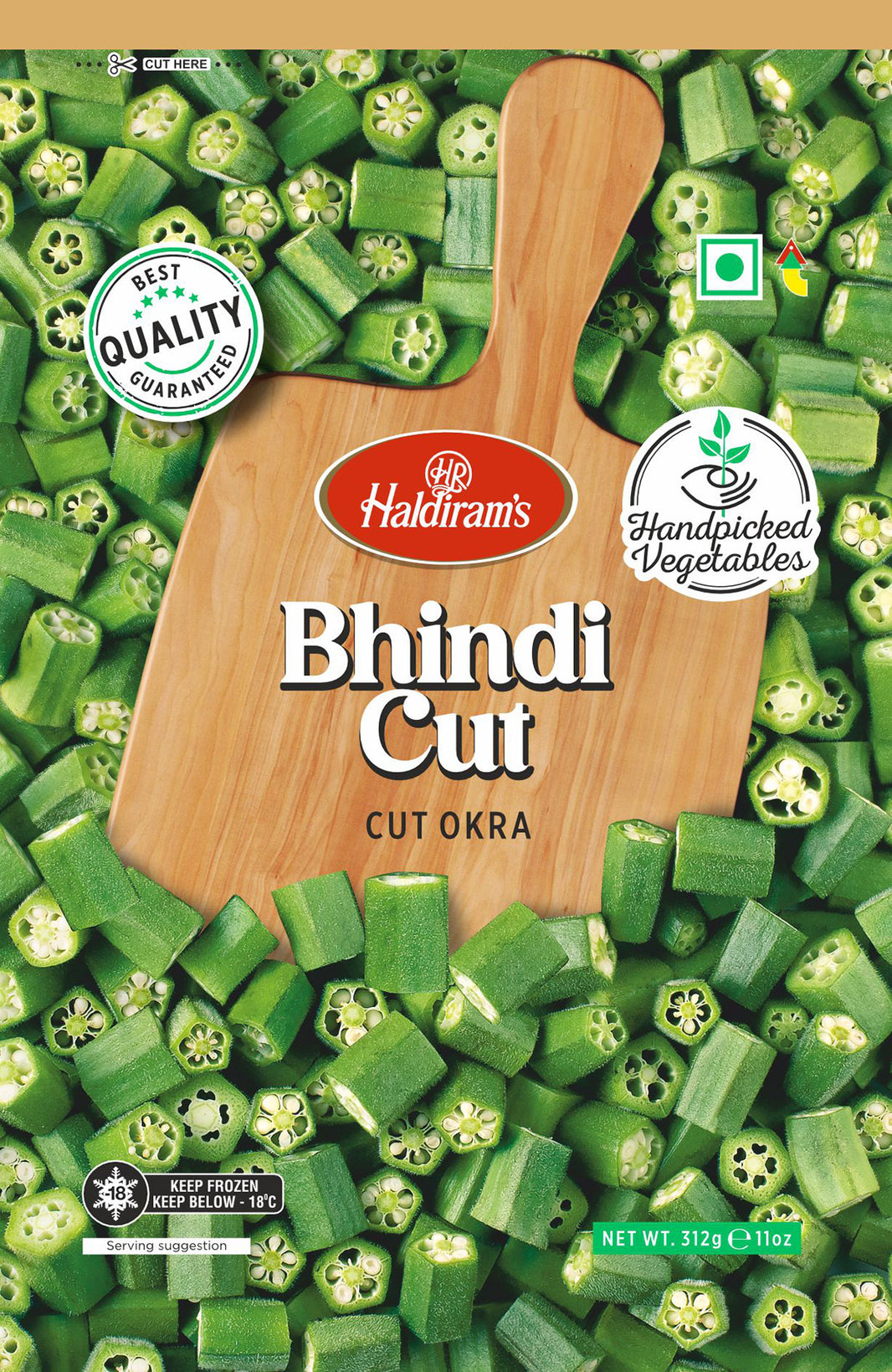 Haldiram's Bhindi Cut 312gm